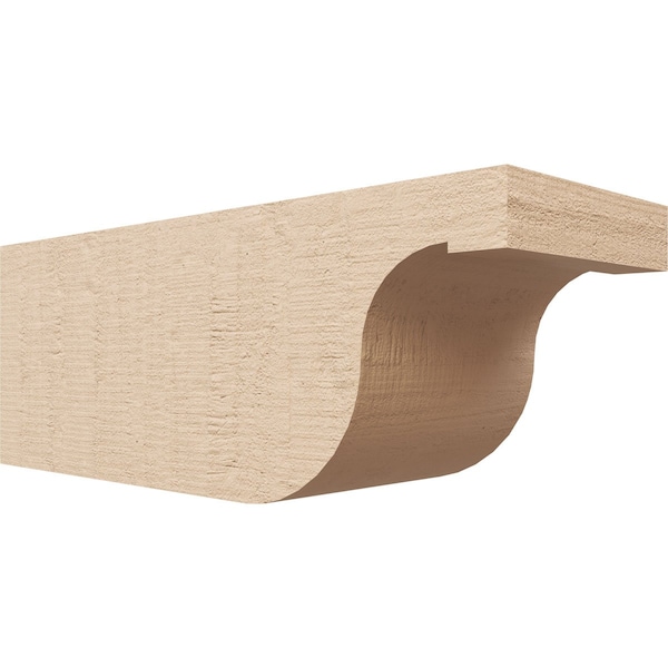 Ekena Millwork 6in. W x 6in. H x 16in. L Del Monte Woodgrain TimberThane Rafter Tail, Primed Tan RFTUR06X06X16DELRCPR - main